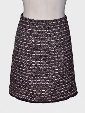 LOFT Sequin Shimmery Tweed A-Line Mini Skirt